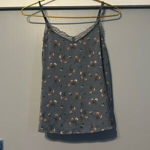 Spaghetti strap shirt.